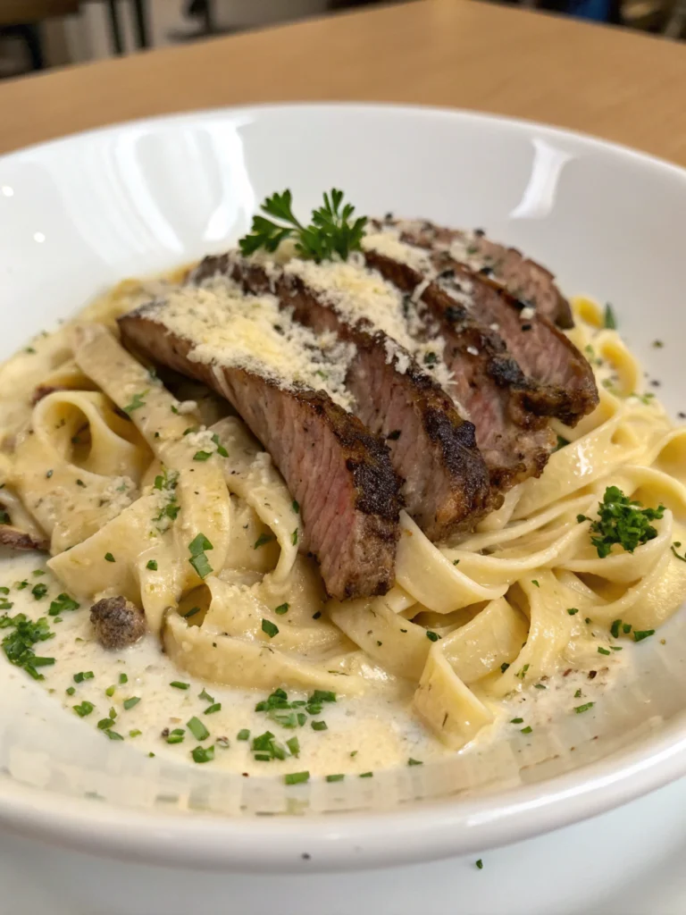 # Creamy Steak Alfredo Pasta: A Luxurious Comfort Dish