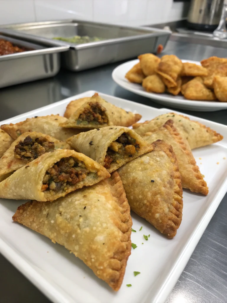 # Crispy Sambousek: Middle Eastern Pastries with Savory Fillings