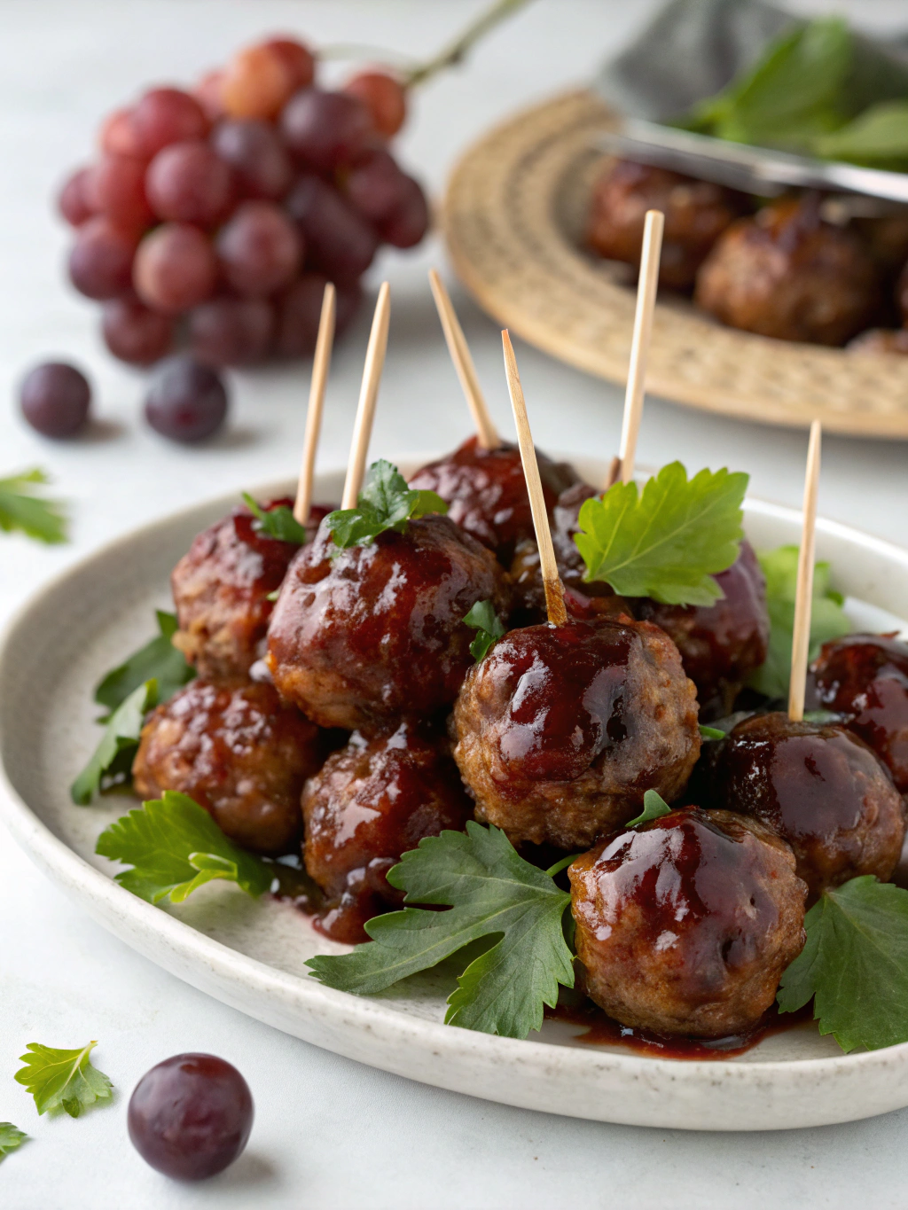 Easy 3-Ingredient Slow Cooker Grape Jelly Meatballs for Parties