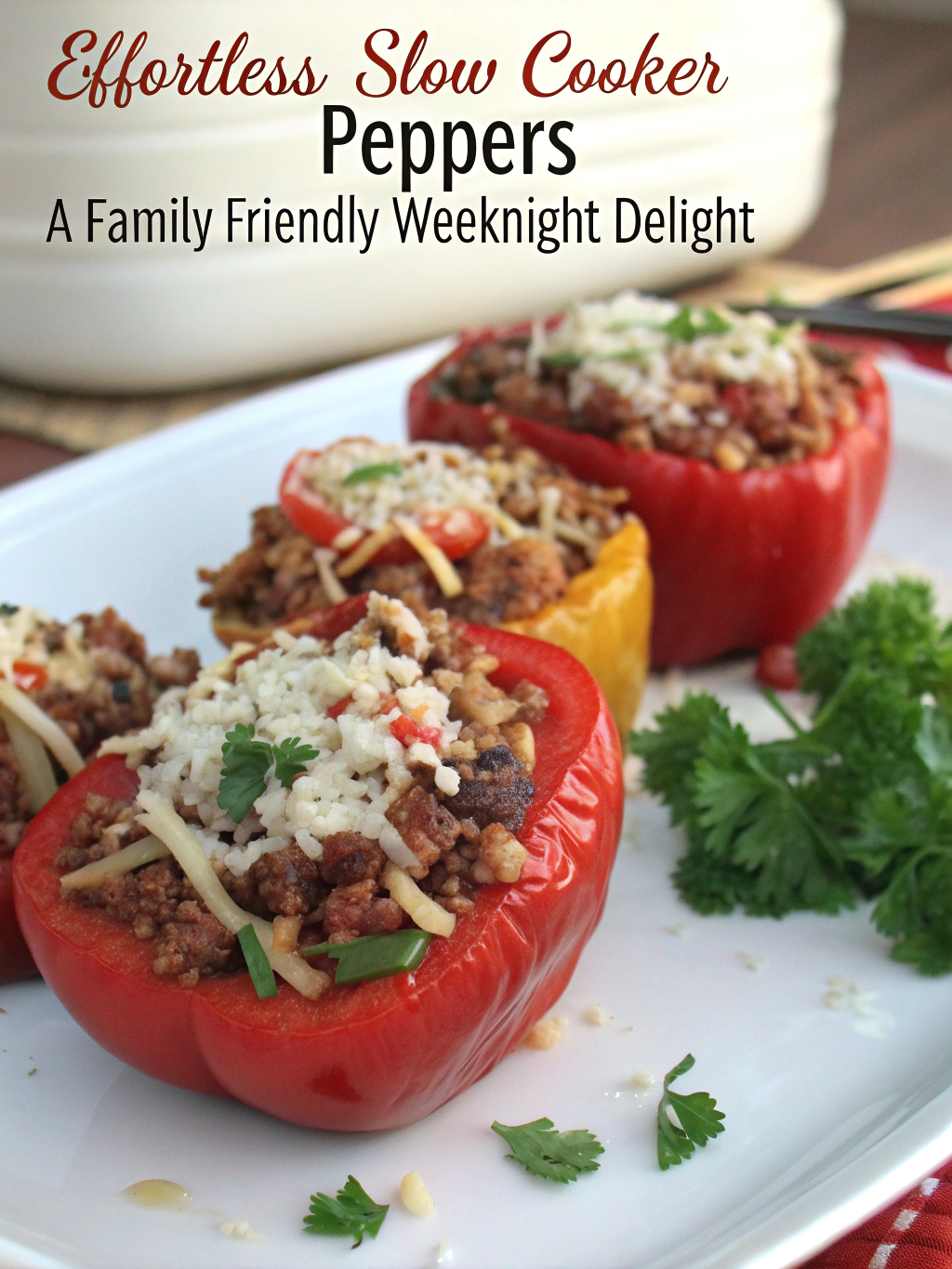 # Effortless Slow Cooker Stuffed Peppers: A Family-Friendly Weeknight Delight