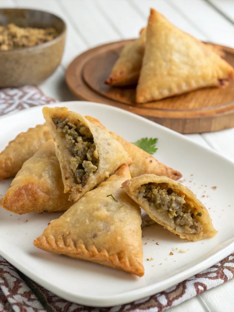 # Middle Eastern Crispy Sambousek: A Savory Pastry Delight