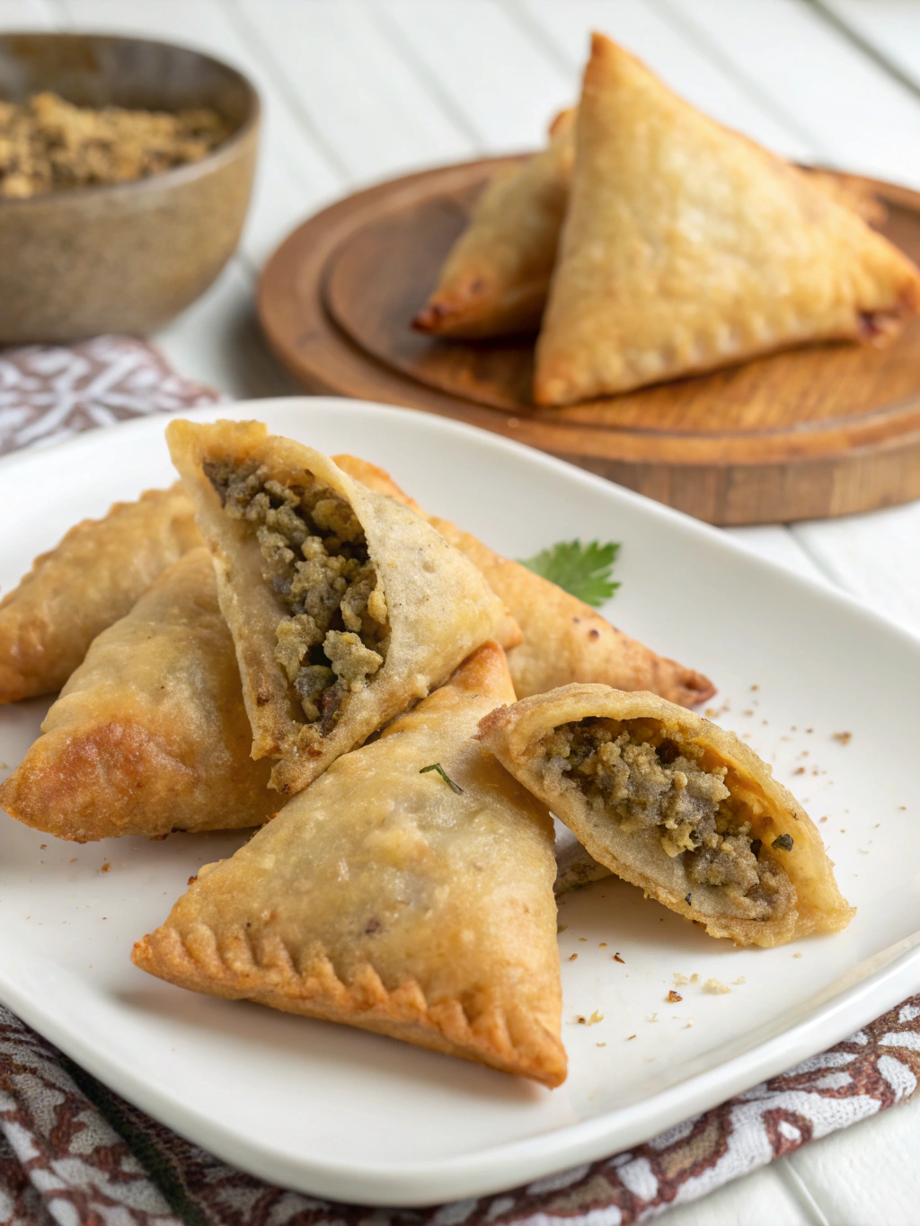 # Middle Eastern Crispy Sambousek: A Savory Pastry Delight
