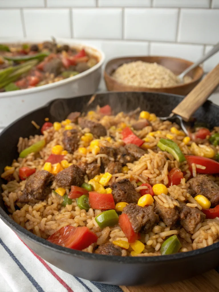 # Savory Mexican Beef and Rice Skillet for Easy Dinner