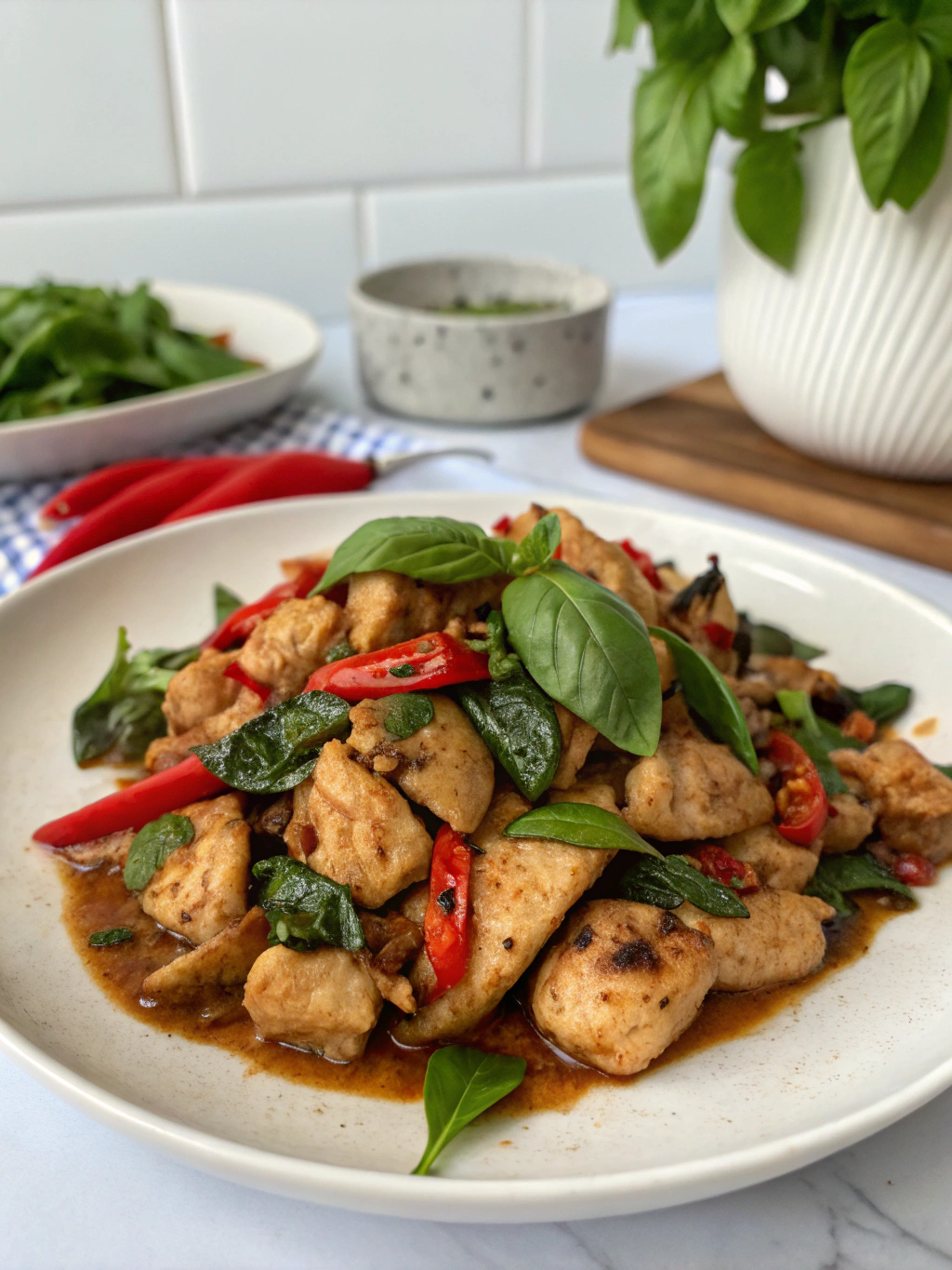 # Spicy Thai Basil Chicken: A 20-Minute Dinner Sensation