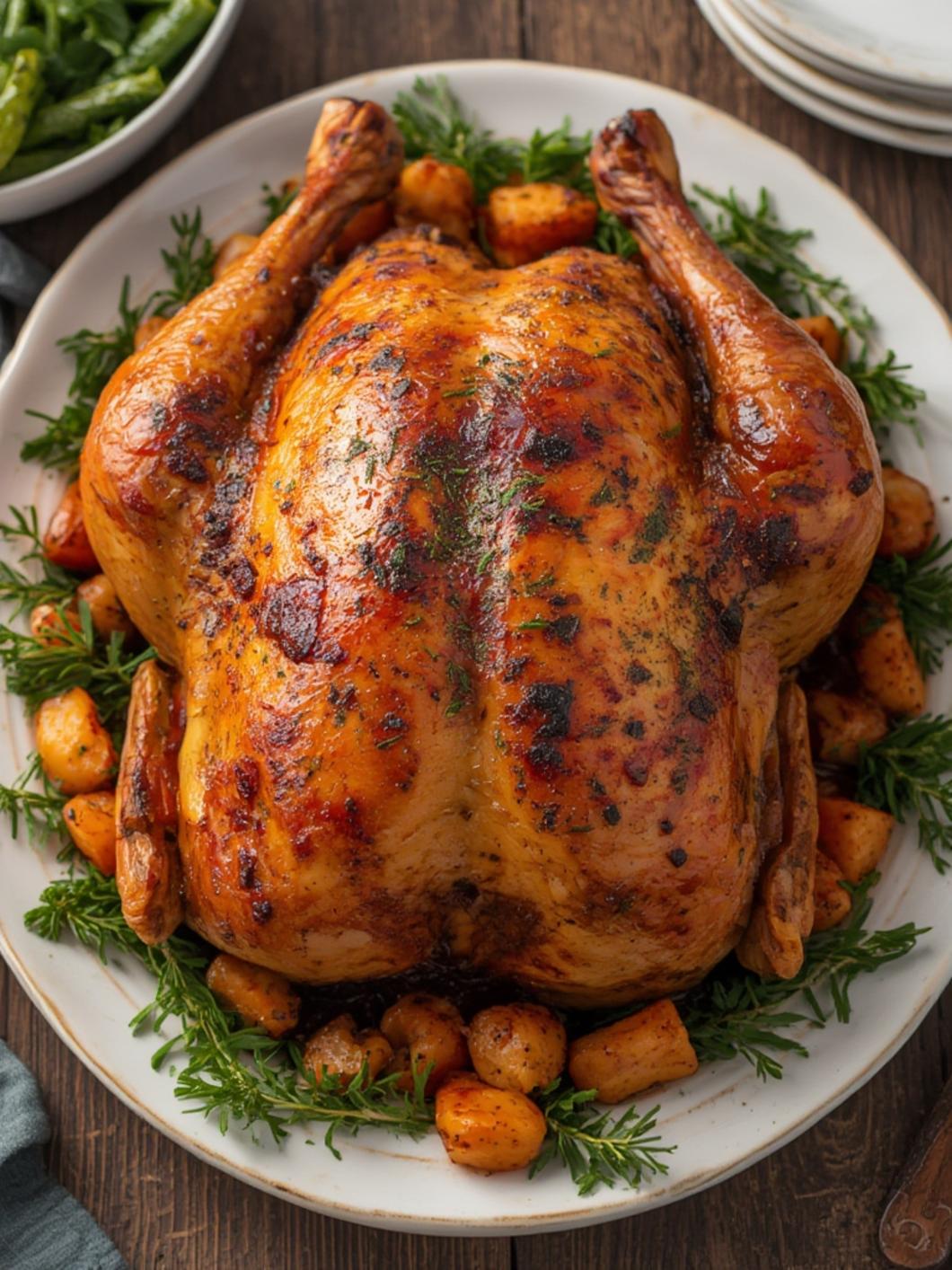 Properly smoked turkey