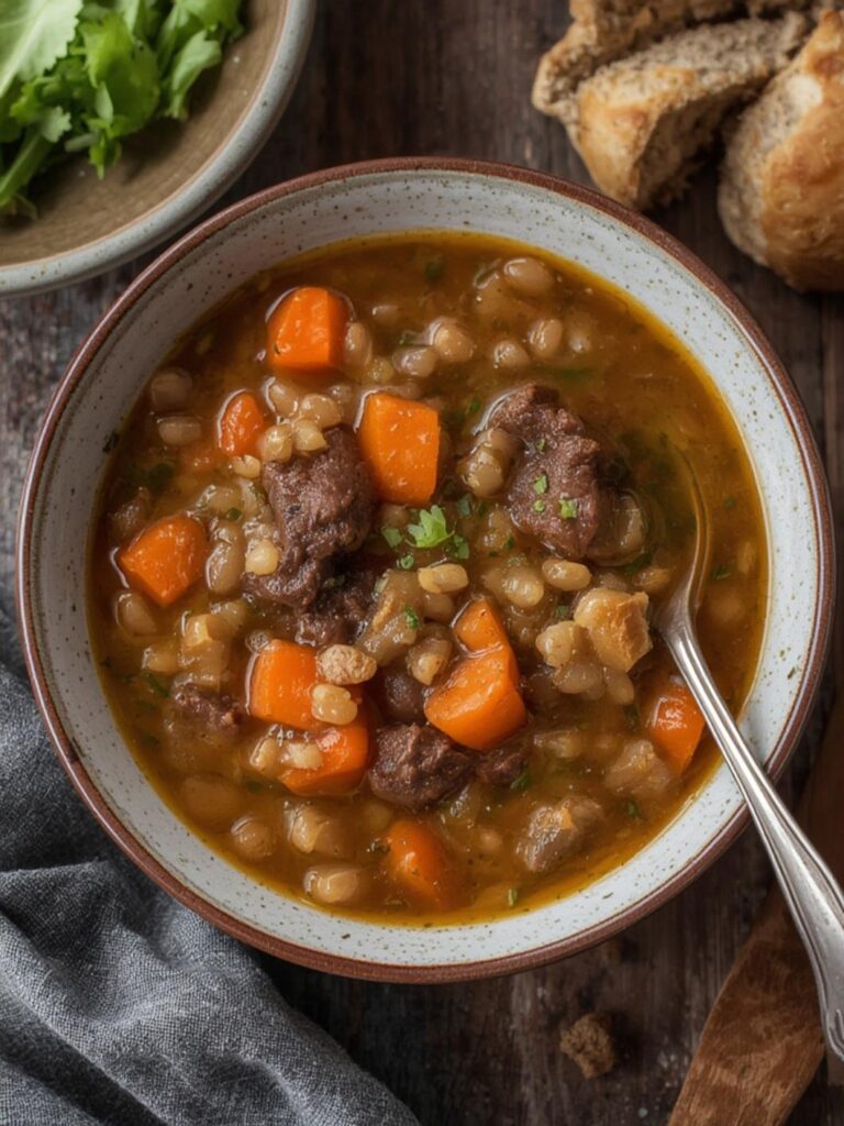 beef and barley soup recipe