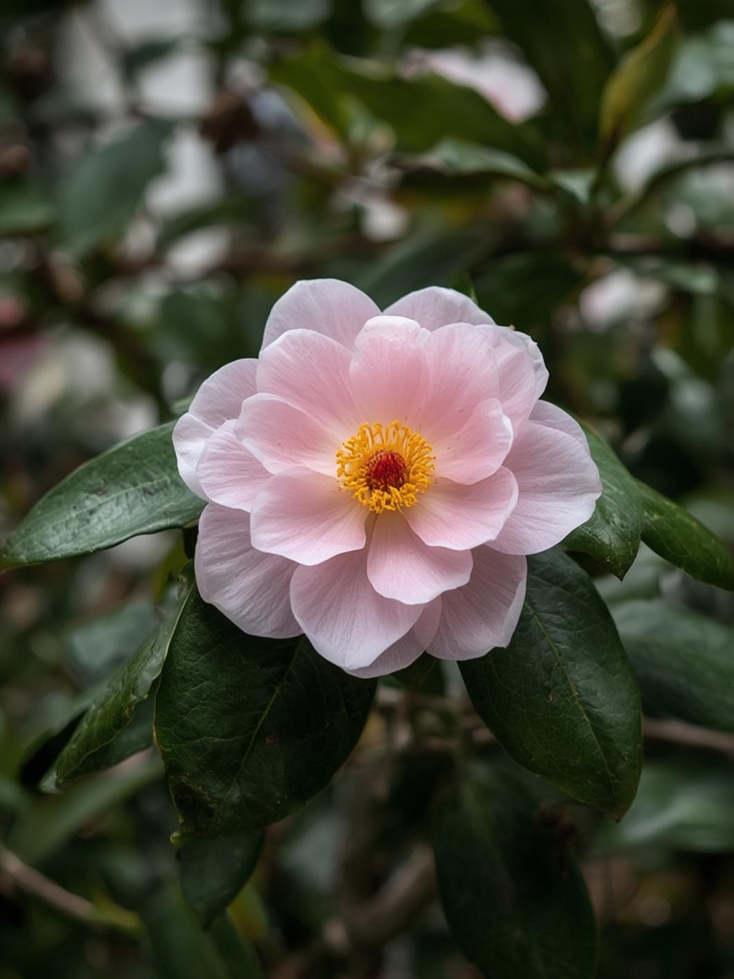 Healthy camellia sasanqua