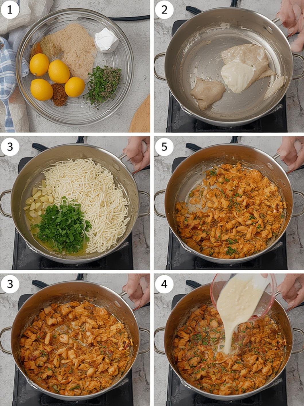 Cooking easy taco soup on the stovetop with all ingredients combined