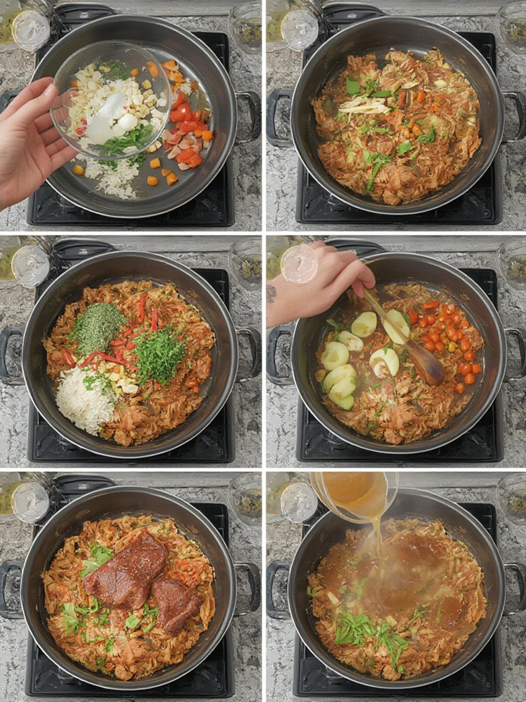 Cooking Stuffed Pepper Soup