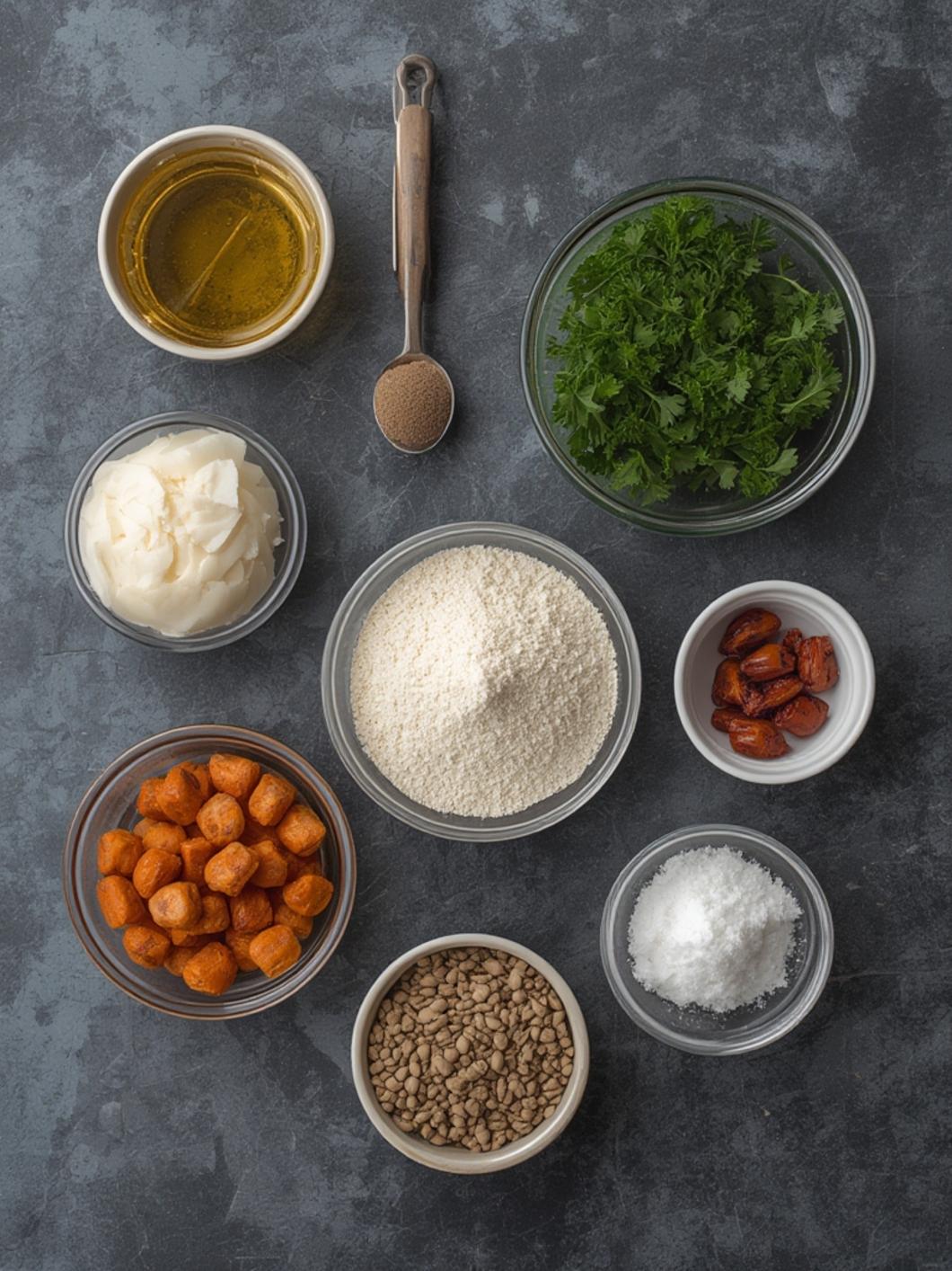 Ingredients for kale soup