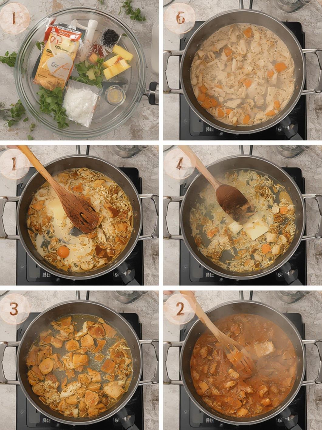 Cooking process of navy bean soup