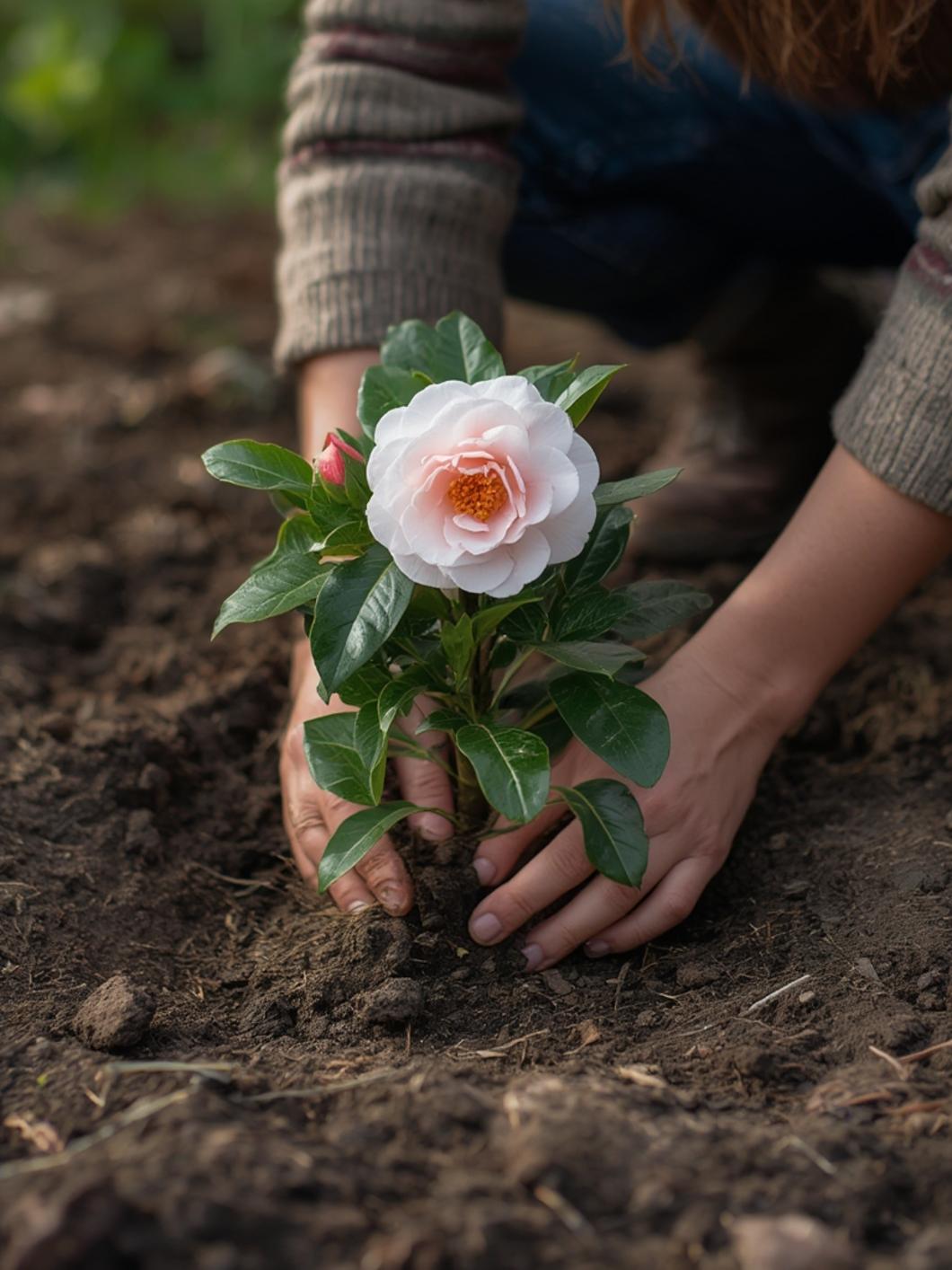 Sasanqua Camellia in bloom