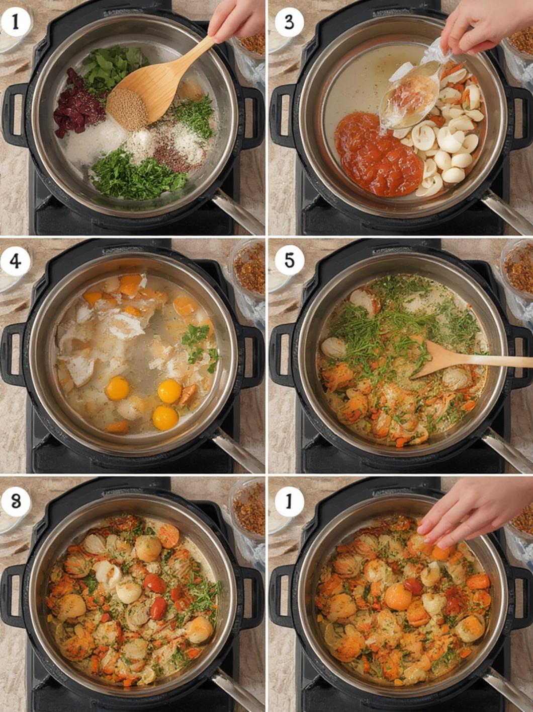 Step by step cooking steak fajitas with sliced steak and vegetables