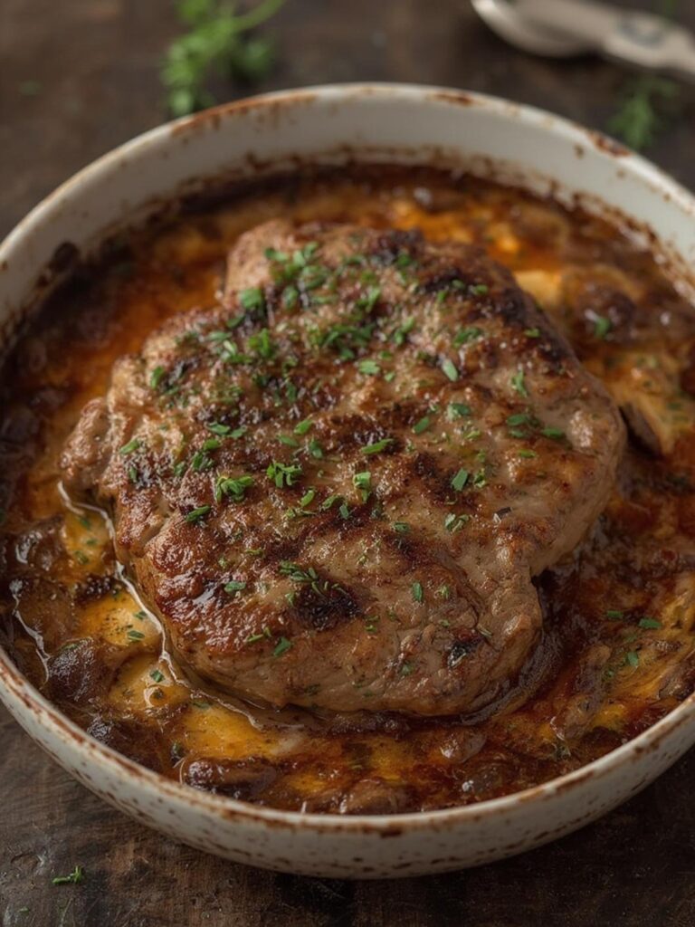 baked steak