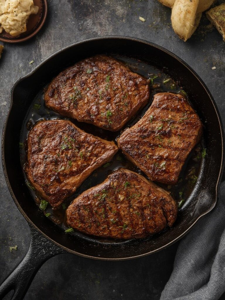 cook a steak cast iron skillet