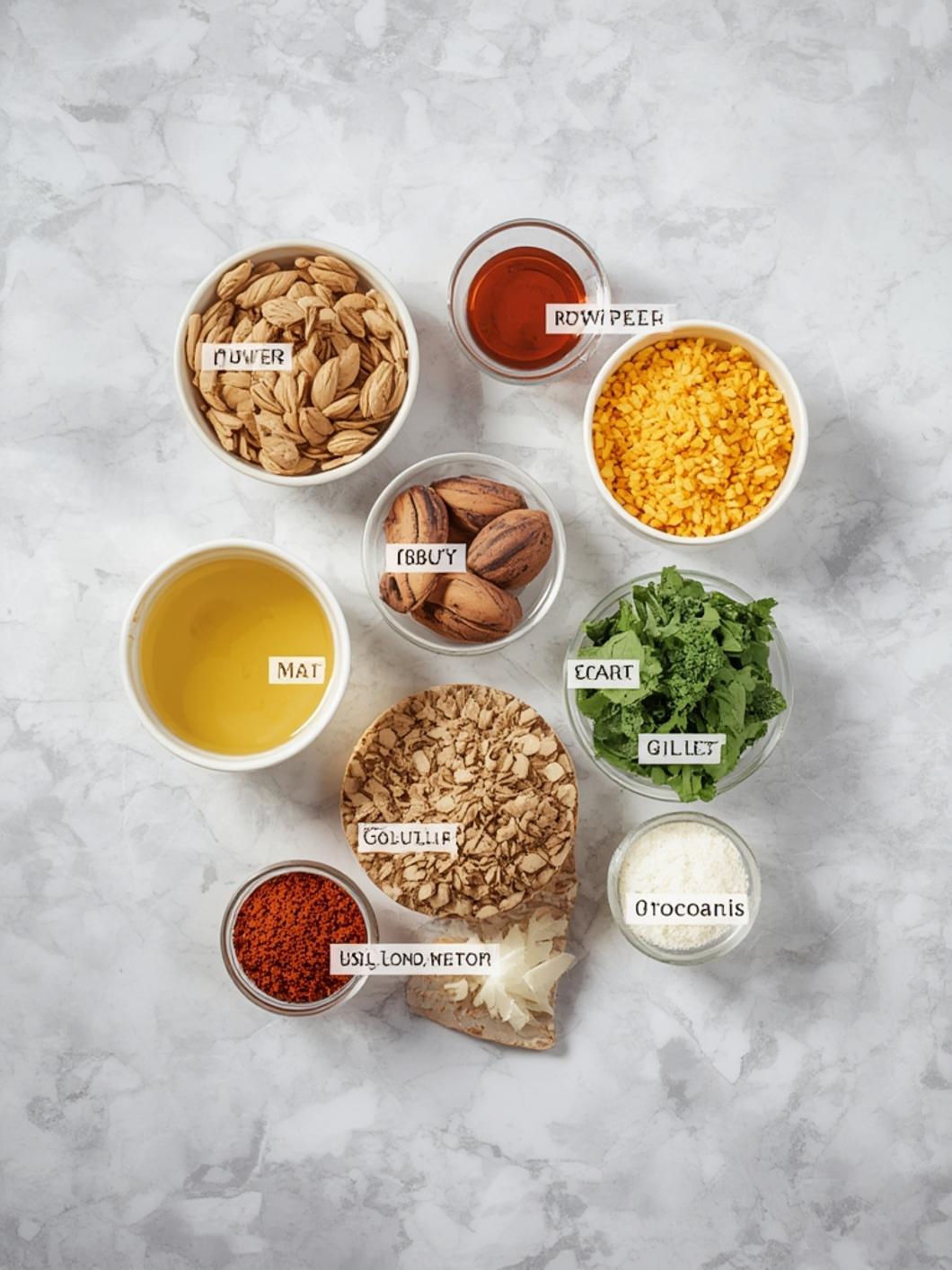 Ingredients for lasagna soup