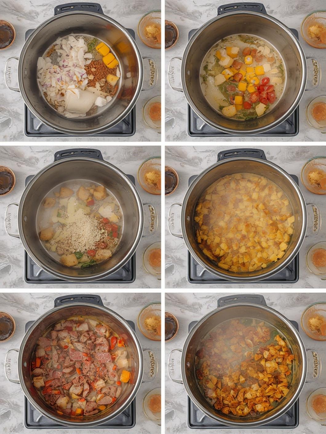 Tuscan Soup Cooking Process