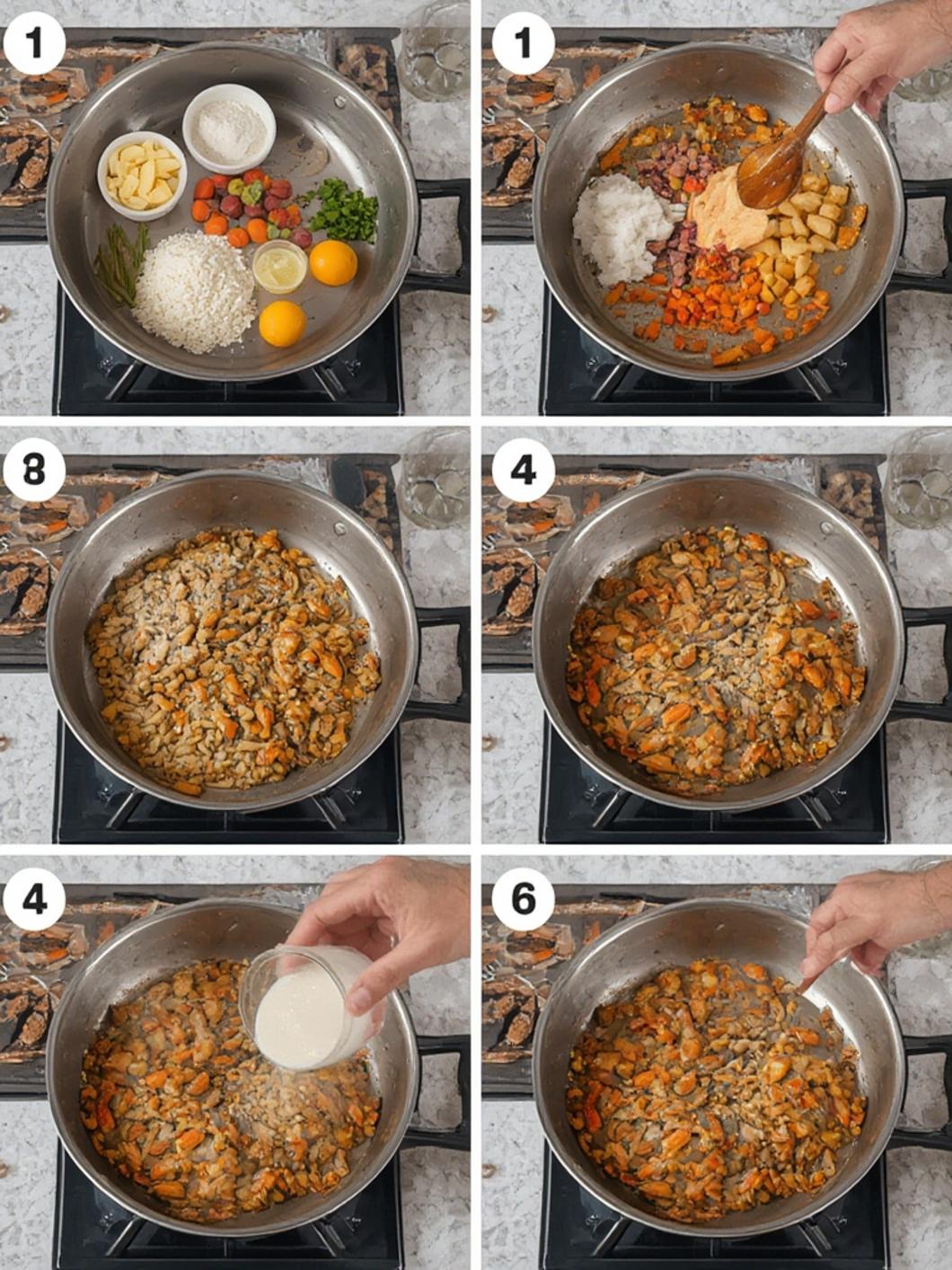 Making tomato soup process