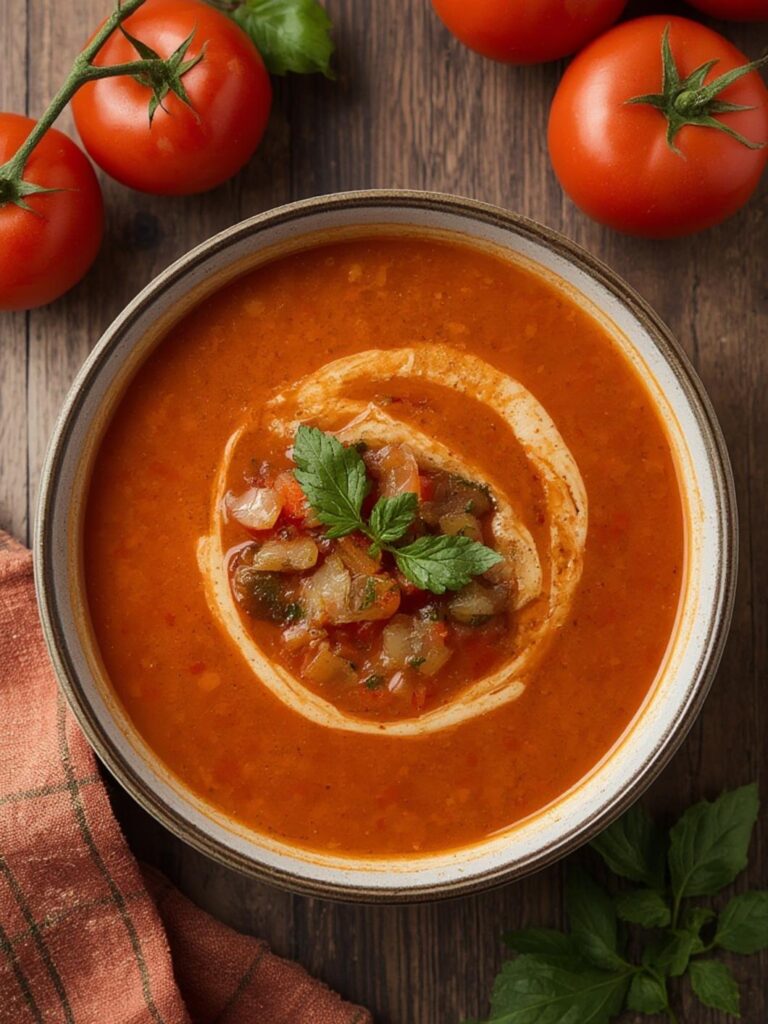 tomato soup recipe with fresh tomatoes