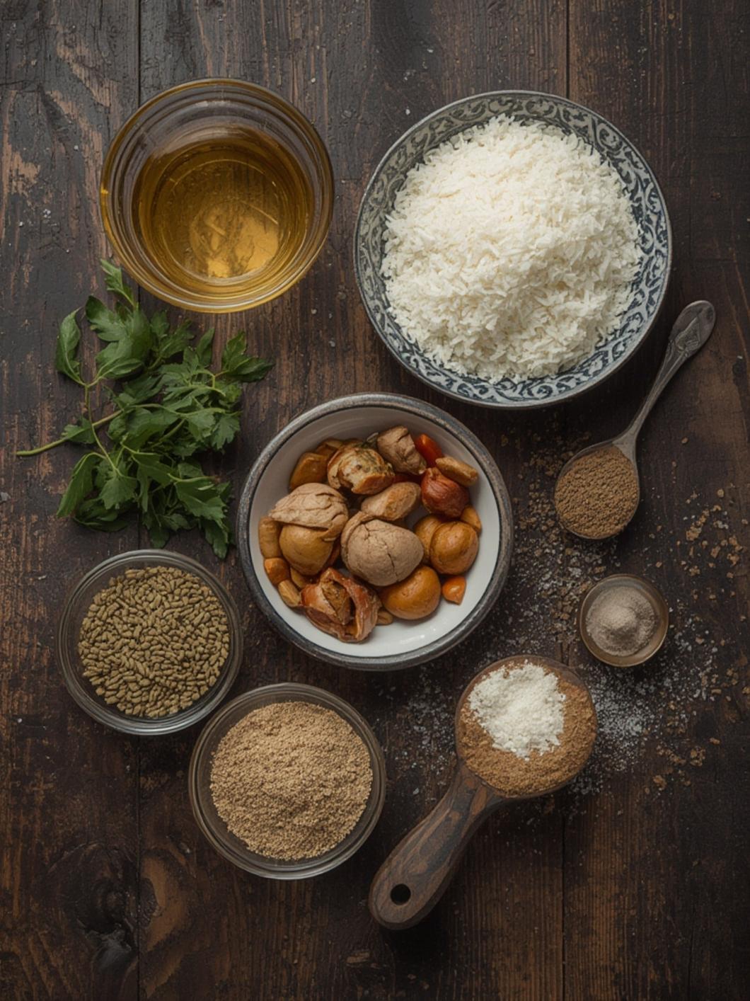 Ingredients for steak marinade recipe
