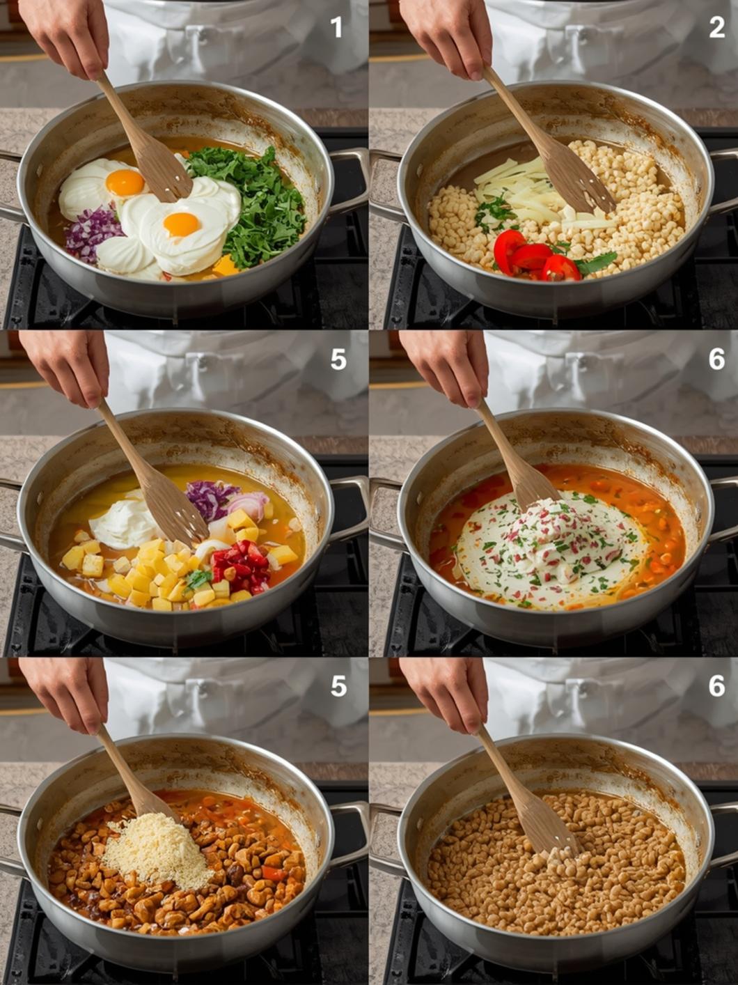 cheeseburger soup recipe cooking steps