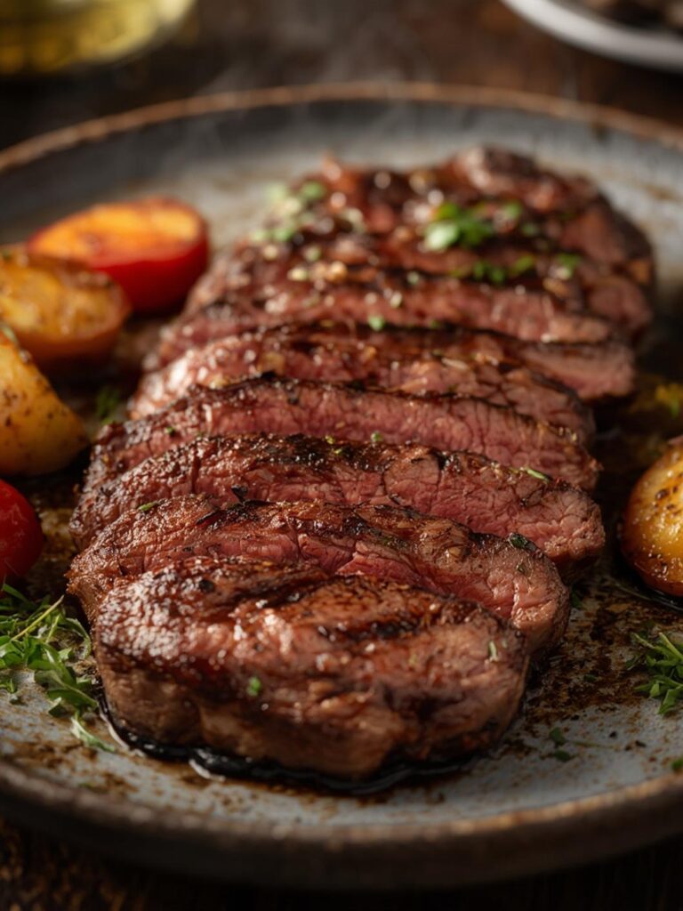 grilled sirloin steak