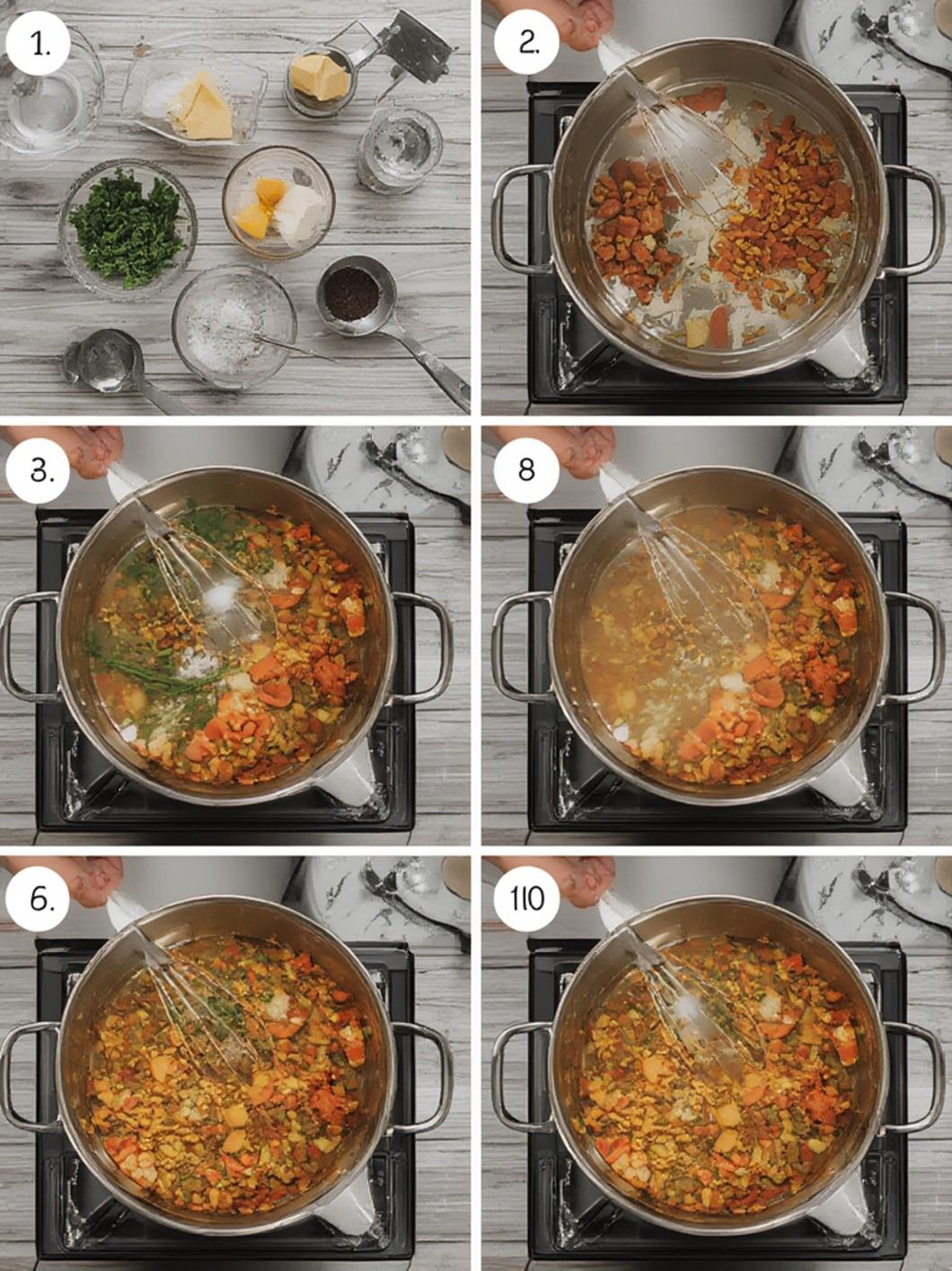 Preparing Hungarian Mushroom Soup