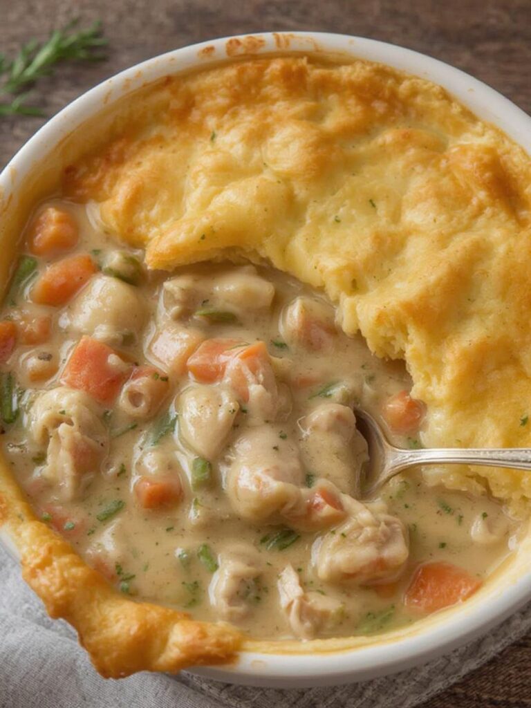 chicken pot pie recipe with cream of chicken soup