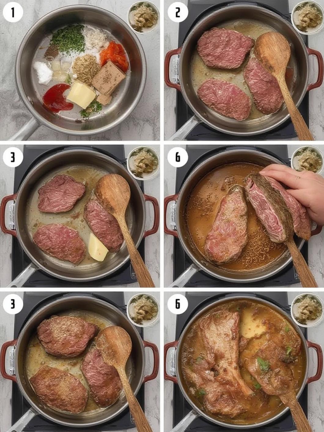 Cooking steak in oven