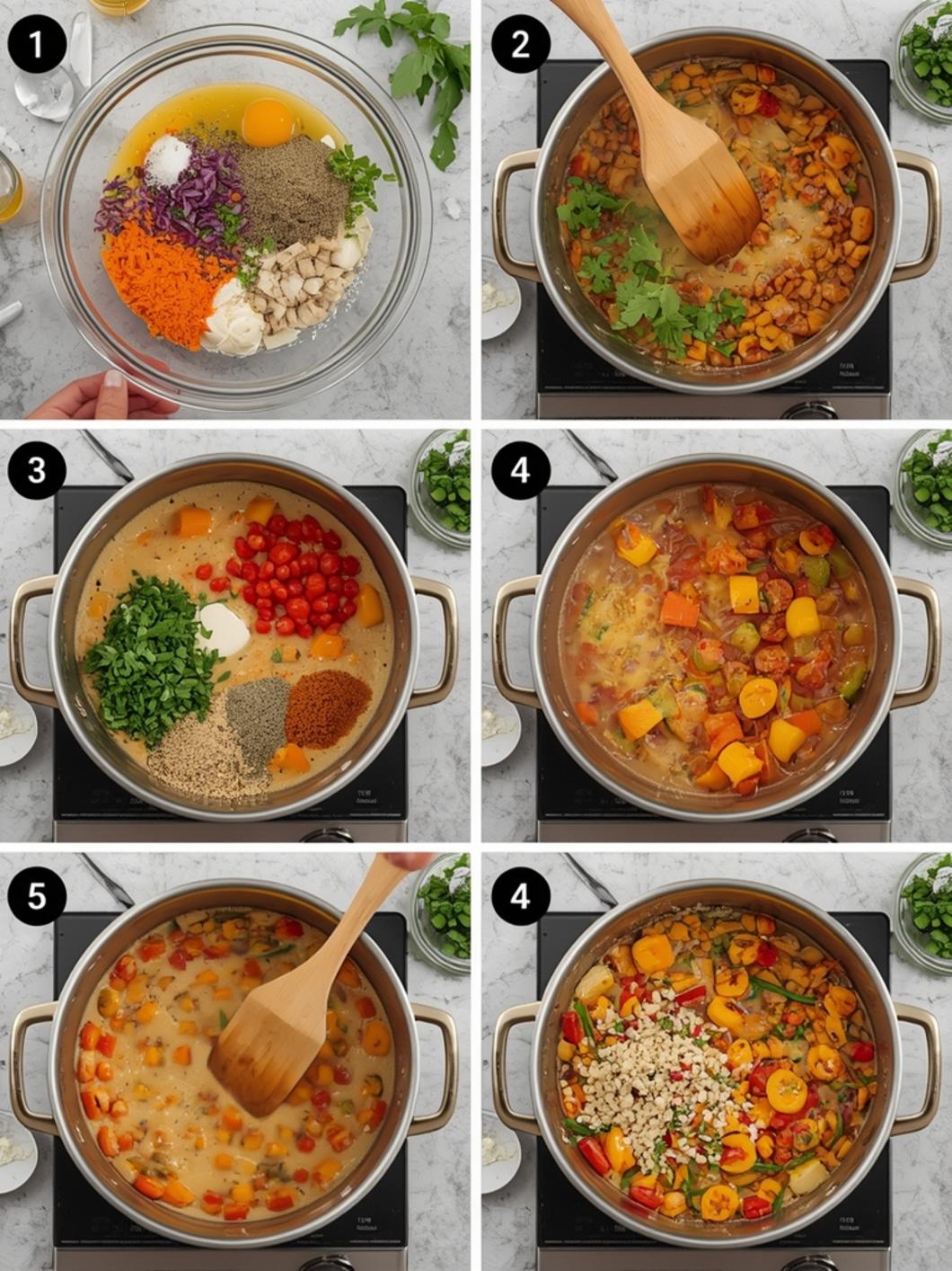 Loaded potato soup recipe cooking steps
