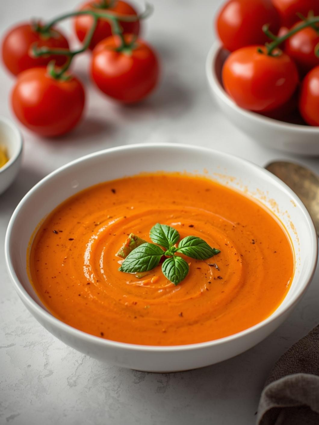 tomato soup recipe with fresh tomatoes final result